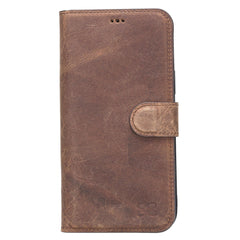 Apple iPhone 13 Series Non-Detachable Leather Wallet Case - WC Bornbor