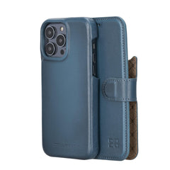 Apple iPhone 14 Series Full Leather Coating Detachable Wallet Case Bornbor