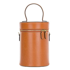 Bornbor Leather Cylinder Bag Orange Bornbor