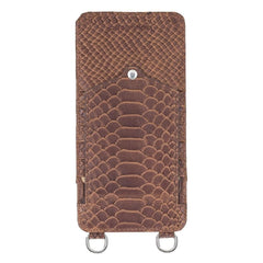 Marlo Leather Universal Phone Case Snake Brown Bornbor