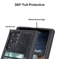 Samsung Galaxy S23 Series Leather Case with Card Holder - FXCP Bornbor