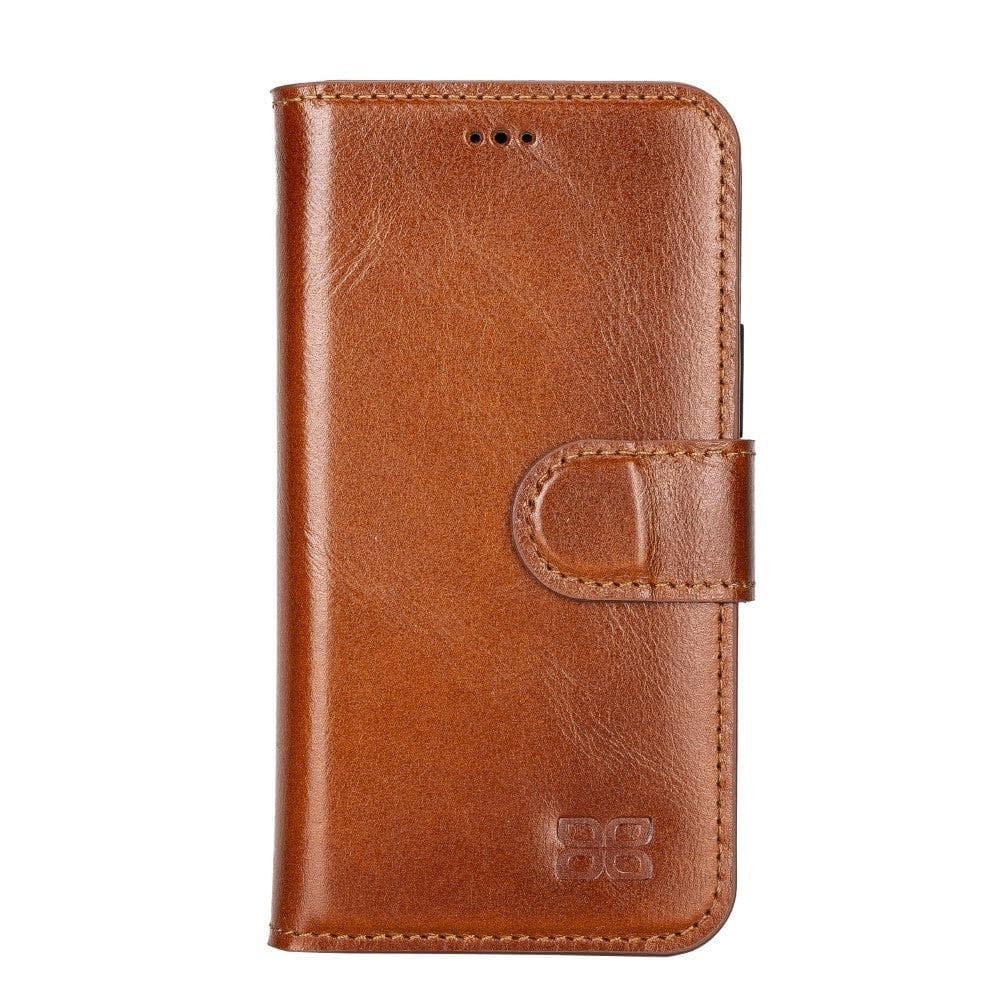 Wallet Folio with ID Slot Leather Wallet Case For Apple iPhone 13 Series Bornbor