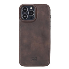 Apple iPhone 13 Series Leather Hull Cover Back Cover iPhone 13 Pro Max / Brown Bornbor