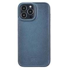 Apple iPhone 13 Series Leather Hull Cover Back Cover iPhone 13 Pro Max / Blue Bornbor