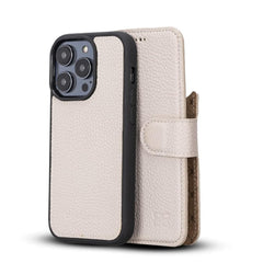 Apple iPhone 14 Series Detachable Leather Wallet Case Colorful - MW iPhone 14 Pro Max / Mink Bornbor