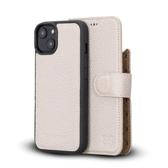 Apple iPhone 14 Series Detachable Leather Wallet Case Colorful - MW iPhone 14 Plus / Mink Bornbor
