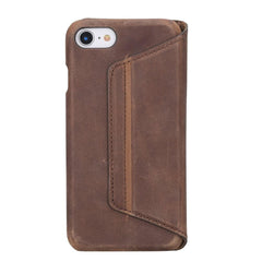 Apple iPhone 8 Series Ultimate Book Leather Phone Cases iPhone 8 / Antic Brown Bornbor