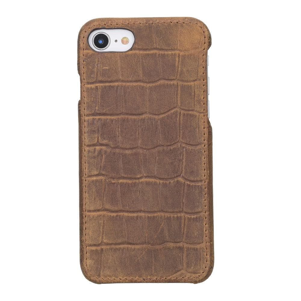 Apple iPhone SE series Leather Full Cover Case iPhone SE 1st Genaration / Dragon Brown Bornbor