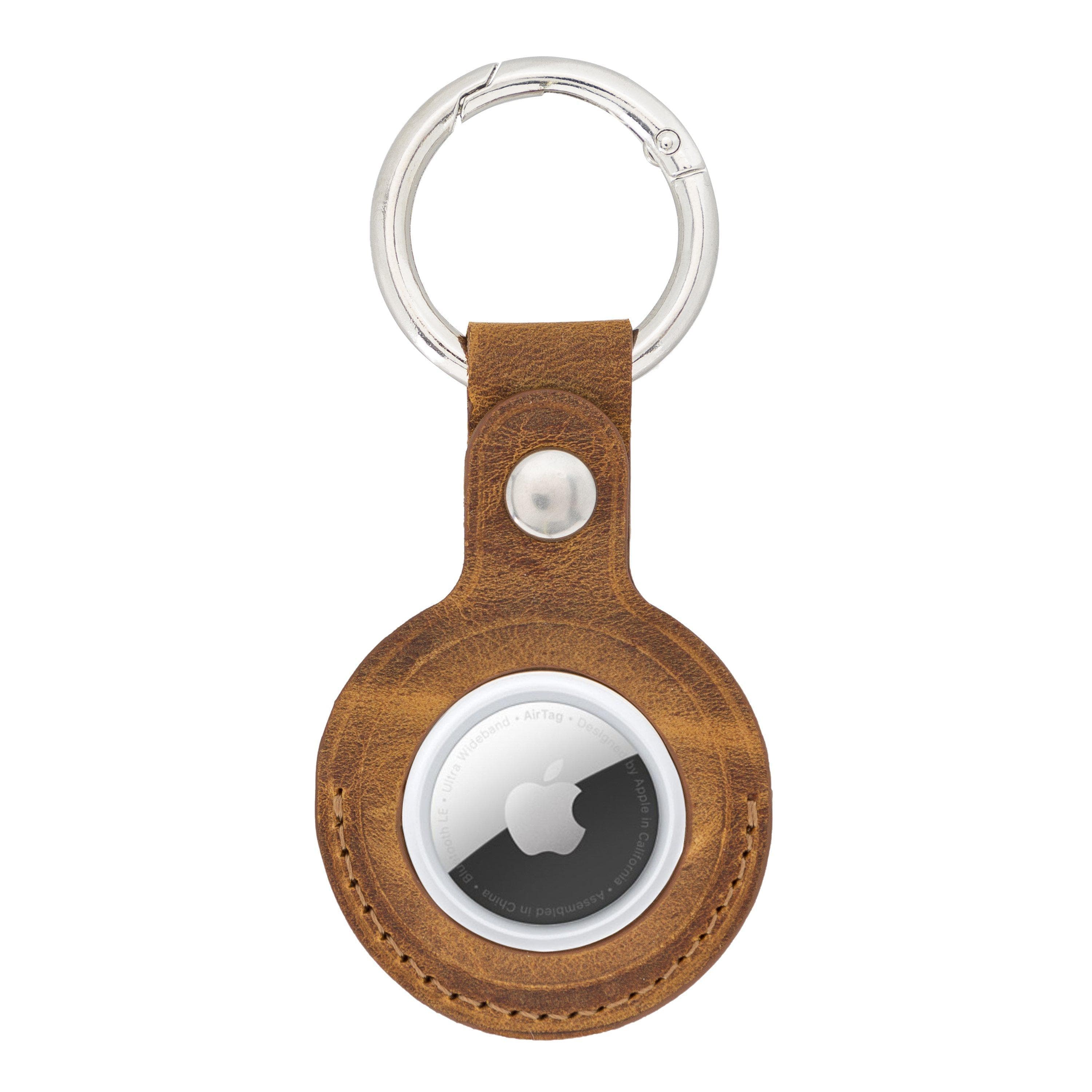 Arta Genuine Leather Keychain for Apple Airtag Tiana Tan Bouletta LTD