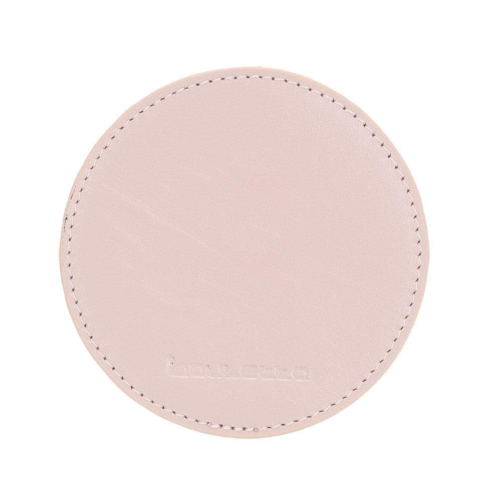 Divine Geniun Leather Handmade Cup Coaster Pink Bornbor