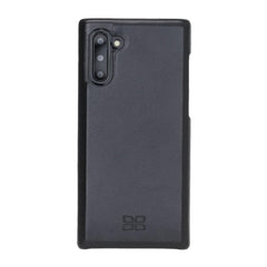 Full Leather Coating Back Cover for  Samsung Galaxy Note 10 Series Note 10 / Black Bouletta LTD
