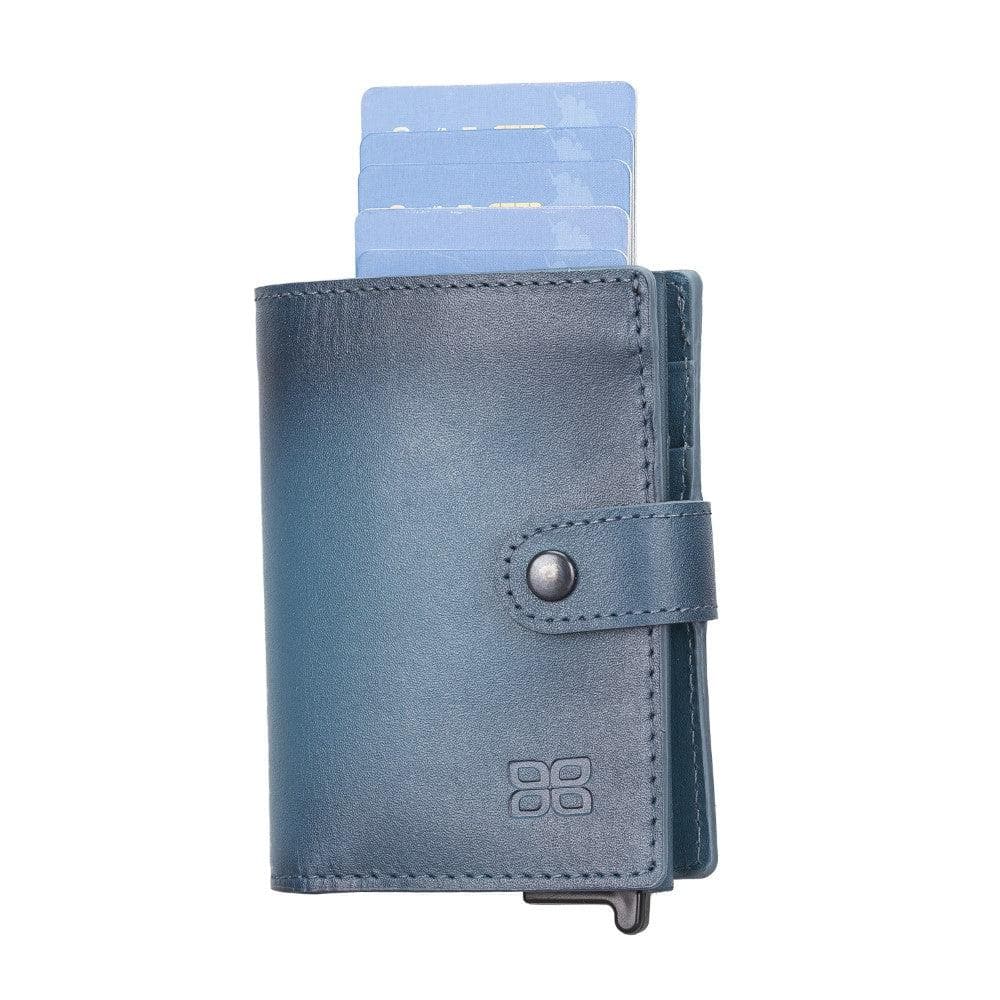Leather Palertag Zip Mechanical Card Holder Bouletta B2B