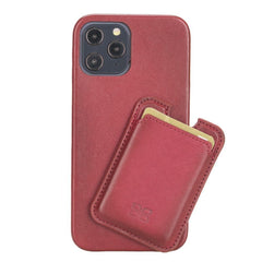 Maggy Magnetic Detachable Leather Card Holder for Back Covers Red / Leather Bouletta B2B