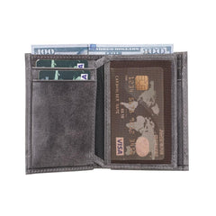 Maka Leather Card Holder Tiguan Grey Bouletta Shop