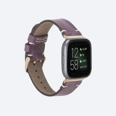 Oxford Leather Watch Strap Purple Bouletta