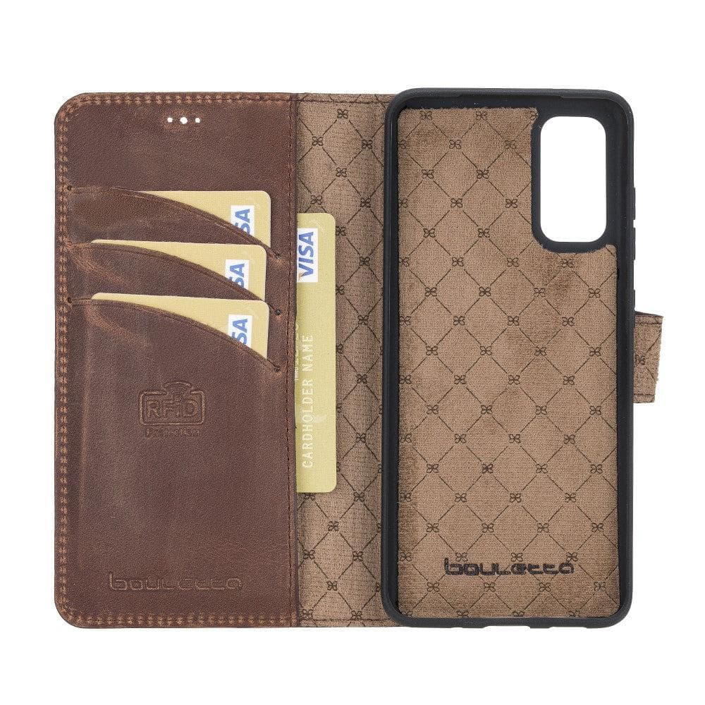 Samsung Galaxy S20 Series Leather Magnetic Detachable Leather Wallet Case Samsung S20 / g2 Bouletta