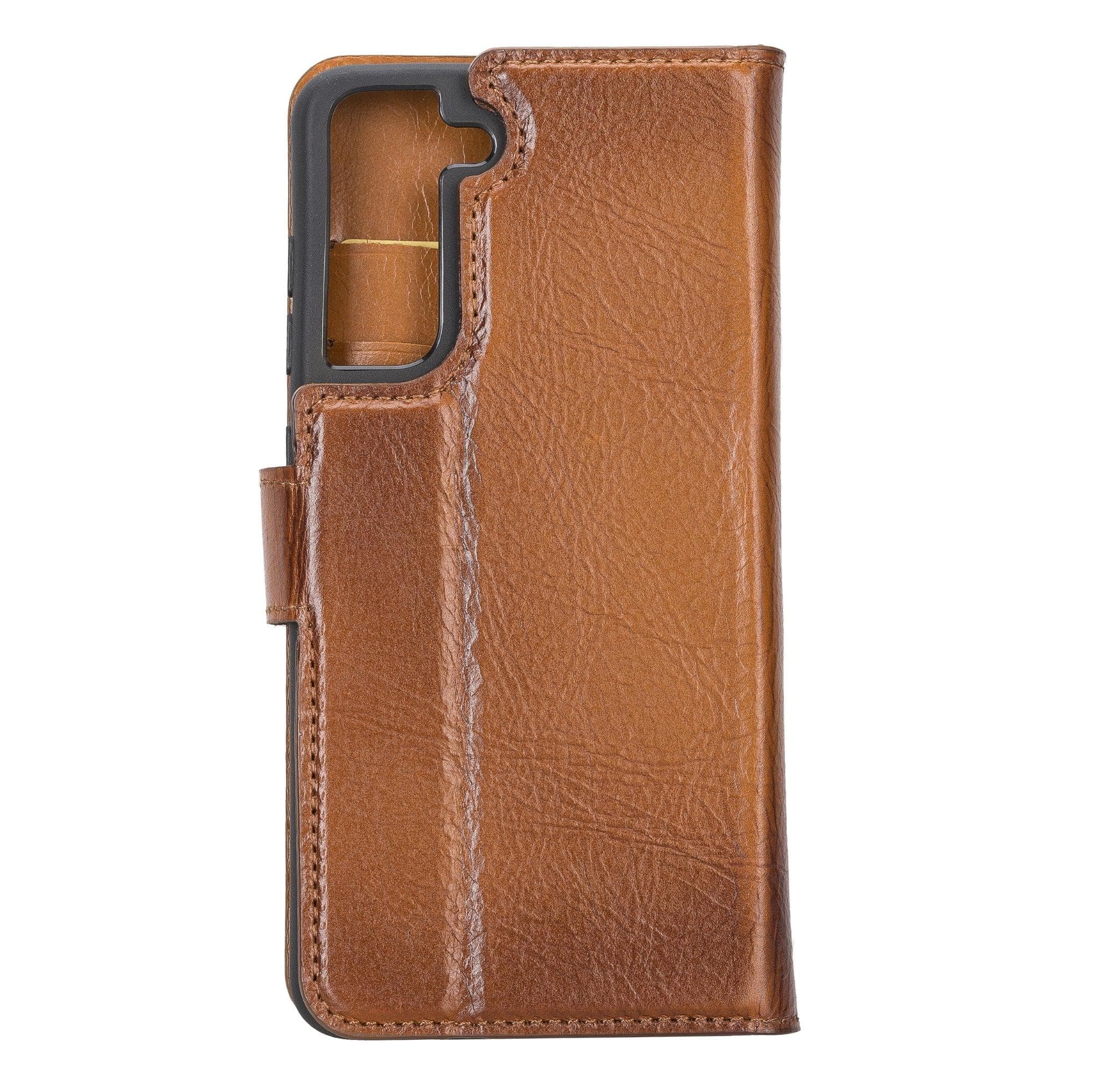 Samsung Galaxy S21 FE (Fan Edition) Detachble Leather Wallet Case Bornbor