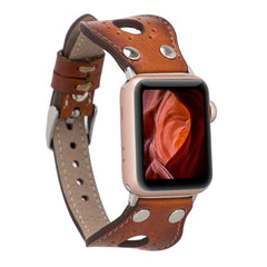 Wells  Apple Watch Leather Strap RONDA-SİLVER Bornbor